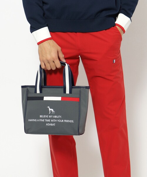 adabat（アダバット）の「【新レーベル ADABAT NAVY】トリコロール カートバッグ（トートバッグ・メンズ・ブラック/ダークグレー/ネイビー・00）」の6枚目の写真