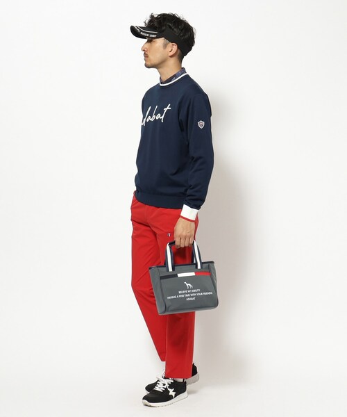 adabat（アダバット）の「【新レーベル ADABAT NAVY】トリコロール カートバッグ（トートバッグ・メンズ・ブラック/ダークグレー/ネイビー・00）」の7枚目の写真