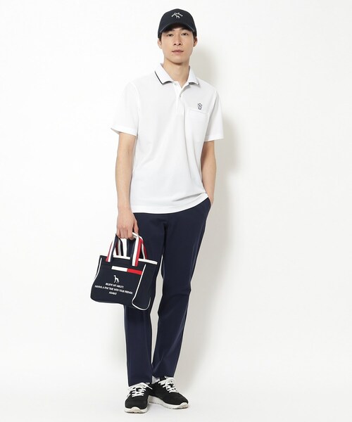 adabat（アダバット）の「【新レーベル ADABAT NAVY】トリコロール カートバッグ（トートバッグ・メンズ・ブラック/ダークグレー/ネイビー・00）」の9枚目の写真