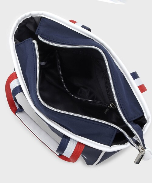 adabat（アダバット）の「【新レーベル ADABAT NAVY】トリコロール カートバッグ（トートバッグ・メンズ・ブラック/ダークグレー/ネイビー・00）」の17枚目の写真