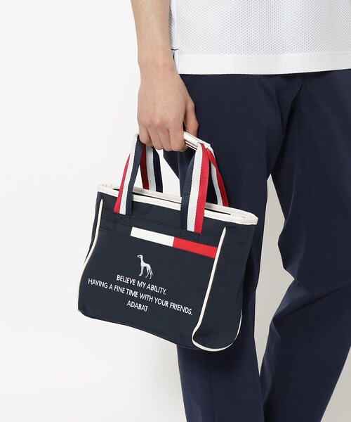 adabat(アダバット)の「【新レーベル ADABAT NAVY】トリコロール カートバッグ(トートバッグ・メンズ・ブラック/ダークグレー/ネイビー・00)」の3枚目の写真