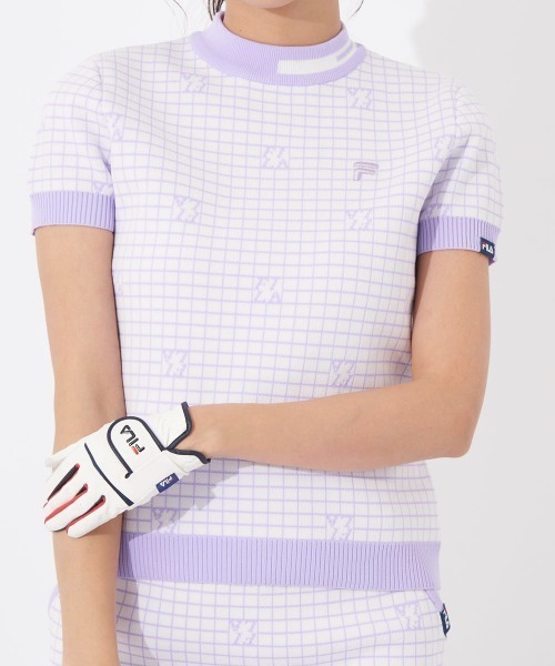 FILA GOLF(フィラゴルフ )の「軽量ニット モックネックシャツ(ニット/セーター・レディース・ライトグリーン/ラベンダー/ブラック・SMALL/MEDIUM/LARGE)」の16枚目の写真