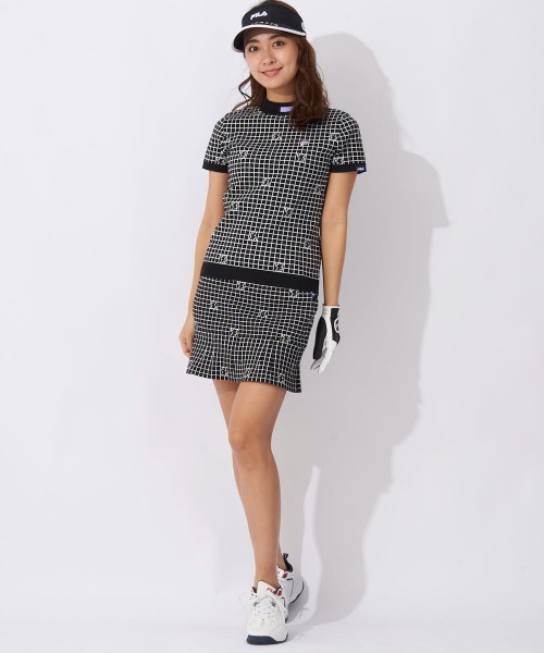 FILA GOLF(フィラゴルフ )の「軽量ニット モックネックシャツ(ニット/セーター・レディース・ライトグリーン/ラベンダー/ブラック・SMALL/MEDIUM/LARGE)」の5枚目の写真