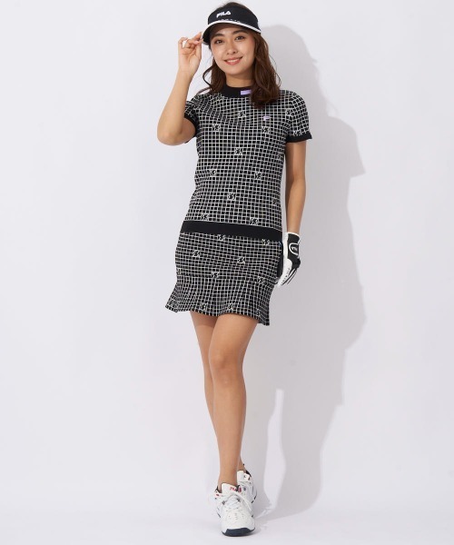 FILA GOLF(フィラゴルフ )の「軽量ニット モックネックシャツ(ニット/セーター・レディース・ライトグリーン/ラベンダー/ブラック・SMALL/MEDIUM/LARGE)」の6枚目の写真