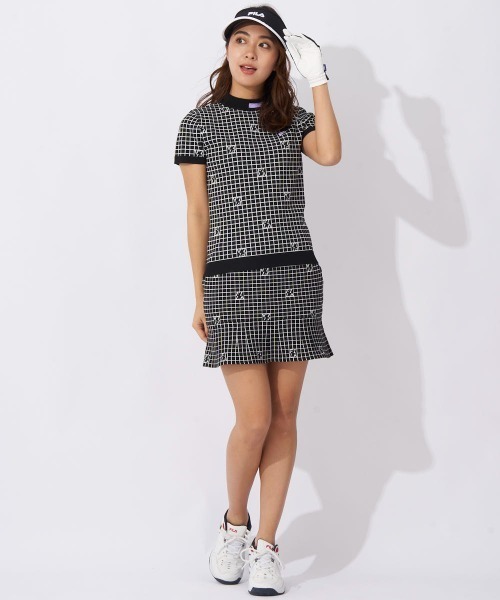 FILA GOLF(フィラゴルフ )の「軽量ニット モックネックシャツ(ニット/セーター・レディース・ライトグリーン/ラベンダー/ブラック・SMALL/MEDIUM/LARGE)」の7枚目の写真