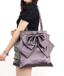 SMIR NASLI | サテンBIGリボントートバッグ/A4対応(トートバッグ)