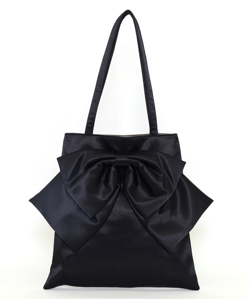 SMIR NASLI（サミールナスリ）の「サテンBIGリボントートバッグ／Ａ４対応（トートバッグ・レディース・ブラック/ピンク/ブルー/グレー・FREE）」の3枚目の写真