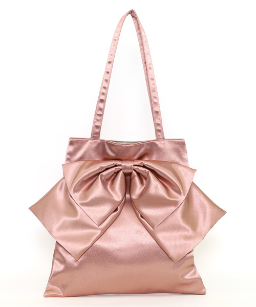 SMIR NASLI（サミールナスリ）の「サテンBIGリボントートバッグ／Ａ４対応（トートバッグ・レディース・ブラック/ピンク/ブルー/グレー・FREE）」の6枚目の写真