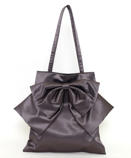 SMIR NASLI（サミールナスリ）の「サテンBIGリボントートバッグ／Ａ４対応（トートバッグ・レディース・ブラック/ピンク/ブルー/グレー・FREE）」の8枚目の写真