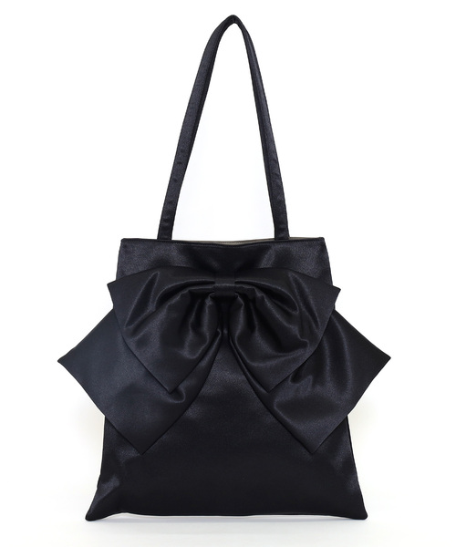 SMIR NASLI（サミールナスリ）の「サテンBIGリボントートバッグ／Ａ４対応（トートバッグ・レディース・ブラック/ピンク/ブルー/グレー・FREE）」の9枚目の写真