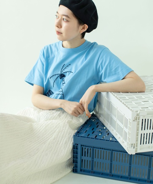 PAR ICI(パーリッシィ)の「【WEB別注カラー】ストライプ刺繍 ギャザースカート(セットアップ対応)(スカート・レディース・ホワイト/チェック/ブラック・FREE)」の16枚目の写真