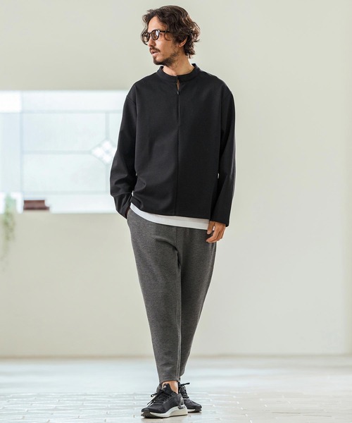 Magine（マージン）の「mlt5068- Double Knit High Neck Long Sleeve Pullover カットソー（Tシャツ/カットソー・メンズ・チャコール/ベージュ/ブラック・44/46/48）」の20枚目の写真