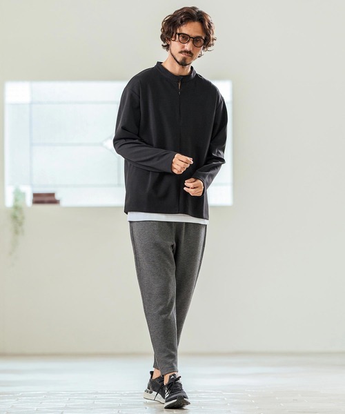 Magine（マージン）の「mlt5068- Double Knit High Neck Long Sleeve Pullover カットソー（Tシャツ/カットソー・メンズ・チャコール/ベージュ/ブラック・44/46/48）」の22枚目の写真