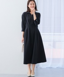 7days Life Styling | ダブルクロススキッパーウエスト切替ワンピース(ワンピース)