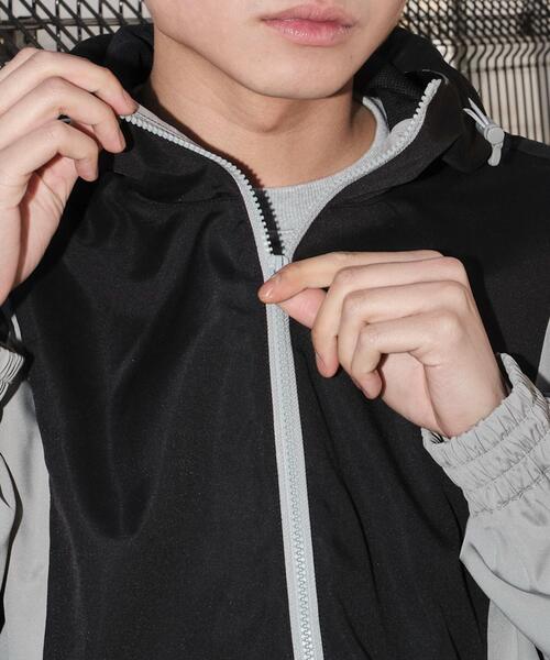 SHORT ROUND（ショートラウンド）の「SHORT ROUND/カラーブロック2WAYショートブルゾン（ブルゾン・メンズ・ブラック系その他・MEDIUM/LARGE）」の10枚目の写真