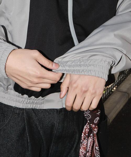 SHORT ROUND（ショートラウンド）の「SHORT ROUND/カラーブロック2WAYショートブルゾン（ブルゾン・メンズ・ブラック系その他・MEDIUM/LARGE）」の11枚目の写真