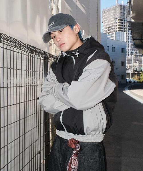 SHORT ROUND（ショートラウンド）の「SHORT ROUND/カラーブロック2WAYショートブルゾン（ブルゾン・メンズ・ブラック系その他・MEDIUM/LARGE）」の16枚目の写真