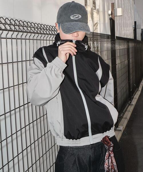 SHORT ROUND（ショートラウンド）の「SHORT ROUND/カラーブロック2WAYショートブルゾン（ブルゾン・メンズ・ブラック系その他・MEDIUM/LARGE）」の17枚目の写真