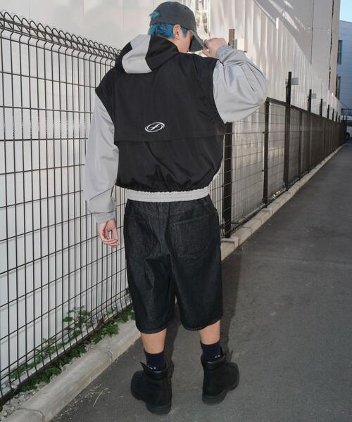 SHORT ROUND（ショートラウンド）の「SHORT ROUND/カラーブロック2WAYショートブルゾン（ブルゾン・メンズ・ブラック系その他・MEDIUM/LARGE）」の20枚目の写真