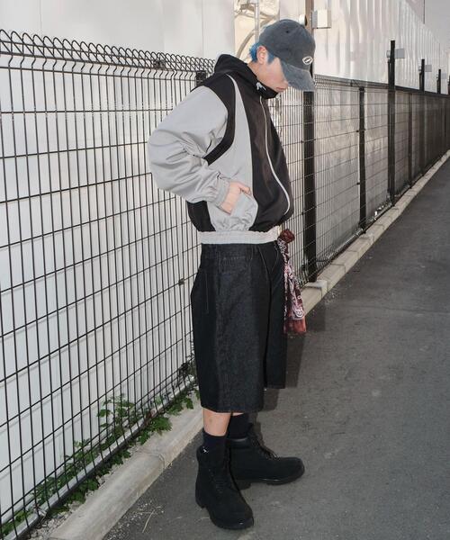 SHORT ROUND（ショートラウンド）の「SHORT ROUND/カラーブロック2WAYショートブルゾン（ブルゾン・メンズ・ブラック系その他・MEDIUM/LARGE）」の21枚目の写真