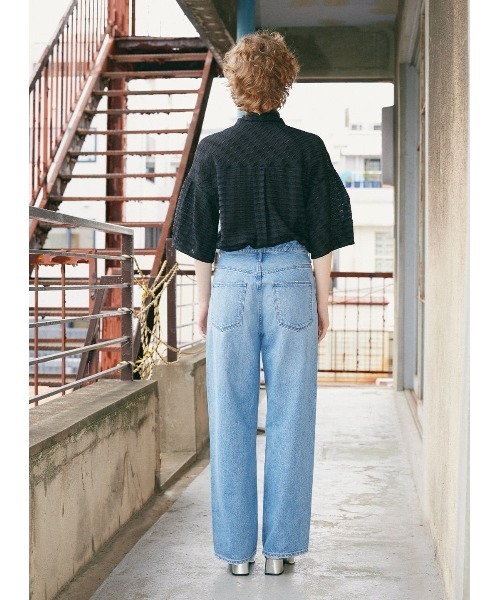 COEL(コエル)の「COEL×upper hights クラッシュデニムパンツ(デニムパンツ・レディース・ブルー・23/24/25)」の4枚目の写真