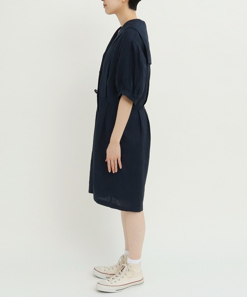 CHILD WOMAN（チャイルドウーマン）の「フレンチリネン オールインワン（つなぎ/オールインワン・レディース・ブラウン/ネイビー・FREE）」の20枚目の写真