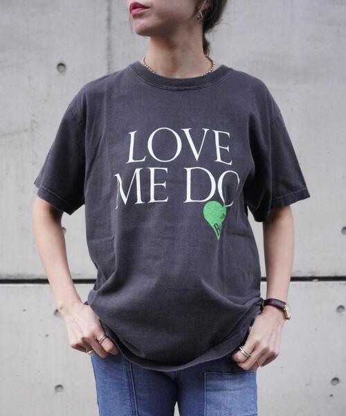 GOOD ROCK SPEED(グッドロックスピード)の「GOOD ROCK SPEED (グッドロックスピード) LOVE ME DO/BEATLES/Tシャツ/ビートルズ(Tシャツ/カットソー・レディース・チャコールグレー・M)」の6枚目の写真
