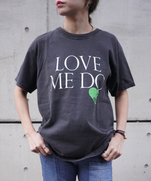 GOOD ROCK SPEED(グッドロックスピード)の「GOOD ROCK SPEED (グッドロックスピード) LOVE ME DO/BEATLES/Tシャツ/ビートルズ(Tシャツ/カットソー・レディース・チャコールグレー・M)」の1枚目の写真