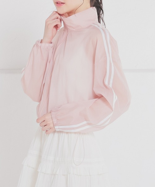 セール】ライン入りシアーブルゾン（ブルゾン）｜Honeys