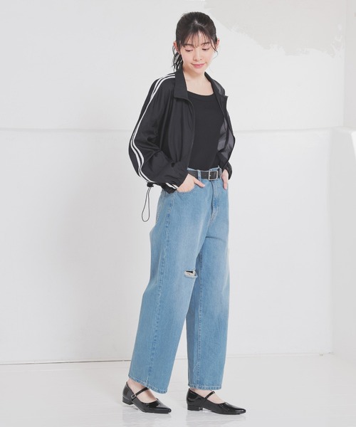 セール】ライン入りシアーブルゾン（ブルゾン）｜Honeys（ハニーズ）の