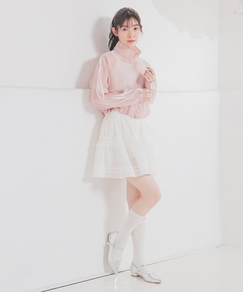 ライン入りシアーブルゾン（ブルゾン）｜Honeys（ハニーズ）の