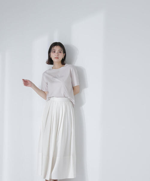 NATURAL BEAUTY BASIC（ナチュラルビューティーベーシック）の「◇タックプリーツフレアスカート（スカート・レディース・ブラック/ライトグリーン/オフホワイト・MEDIUM/P/S）」の15枚目の写真