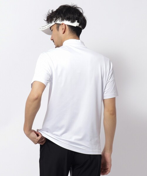 adabat（アダバット）の「UVカット/吸水速乾 クールコアモックネックT（Tシャツ/カットソー・メンズ・ネイビー/ライトブルー/ホワイト・48/46/50）」の10枚目の写真