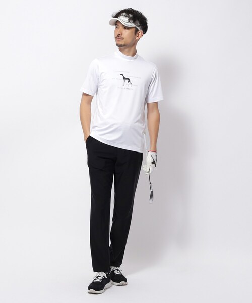 adabat（アダバット）の「UVカット/吸水速乾 クールコアモックネックT（Tシャツ/カットソー・メンズ・ネイビー/ライトブルー/ホワイト・48/46/50）」の5枚目の写真