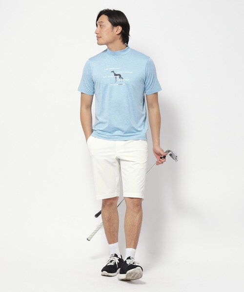 adabat（アダバット）の「UVカット/吸水速乾 クールコアモックネックT（Tシャツ/カットソー・メンズ・ネイビー/ライトブルー/ホワイト・48/46/50）」の14枚目の写真