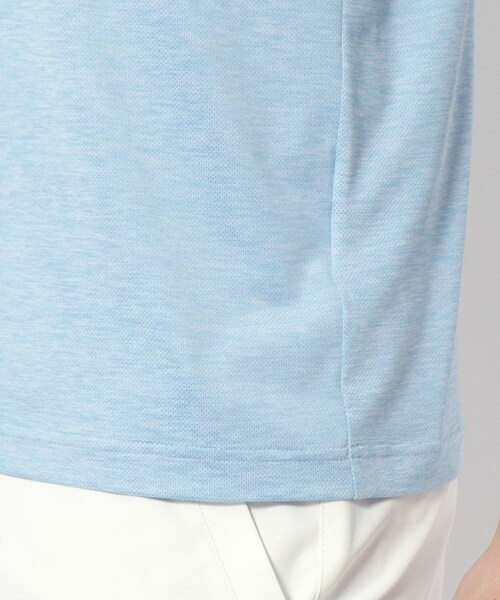 adabat（アダバット）の「UVカット/吸水速乾 クールコアモックネックT（Tシャツ/カットソー・メンズ・ネイビー/ライトブルー/ホワイト・48/46/50）」の9枚目の写真