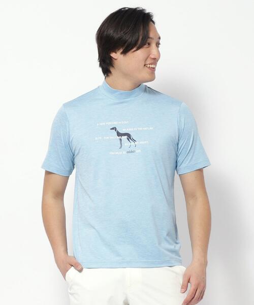 adabat（アダバット）の「UVカット/吸水速乾 クールコアモックネックT（Tシャツ/カットソー・メンズ・ネイビー/ライトブルー/ホワイト・48/46/50）」の8枚目の写真
