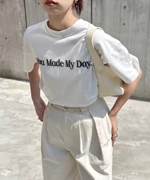 立体ロゴプリント半袖Tシャツ