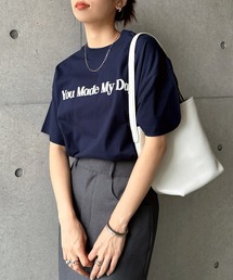 立体ロゴプリント半袖Tシャツ