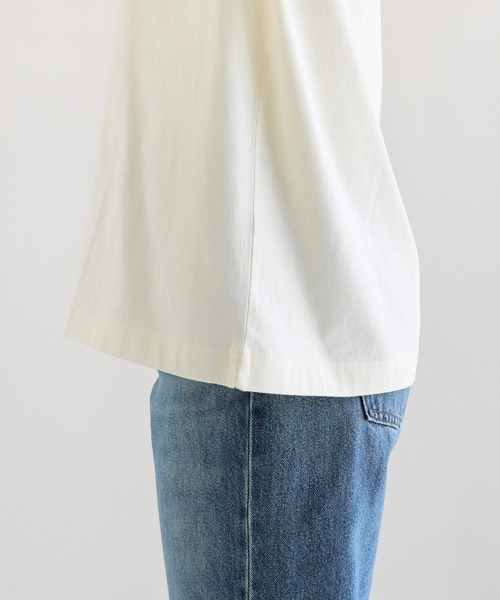 andme（アンドミー）の「立体ロゴプリント半袖Tシャツ（Tシャツ/カットソー・レディース・ネイビー/キナリ/ホワイト×レッド/ホワイト×グレー・S/M）」の17枚目の写真