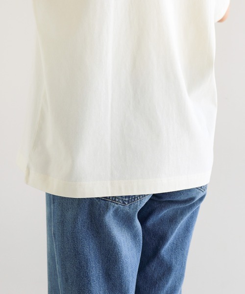 andme（アンドミー）の「立体ロゴプリント半袖Tシャツ（Tシャツ/カットソー・レディース・ネイビー/キナリ/ホワイト×レッド/ホワイト×グレー・S/M）」の18枚目の写真