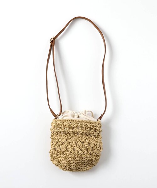 BREEZE（ブリーズ）の「カゴポシェット（かごバッグ・キッズ・レインボー/ベージュ・FREE）」の10枚目の写真