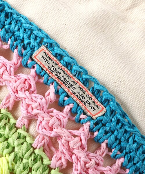 BREEZE（ブリーズ）の「カゴポシェット（かごバッグ・キッズ・レインボー/ベージュ・FREE）」の14枚目の写真