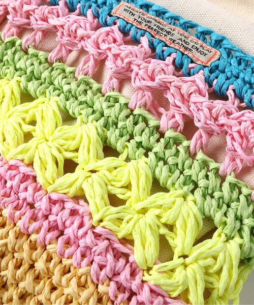 BREEZE（ブリーズ）の「カゴポシェット（かごバッグ・キッズ・レインボー/ベージュ・FREE）」の15枚目の写真