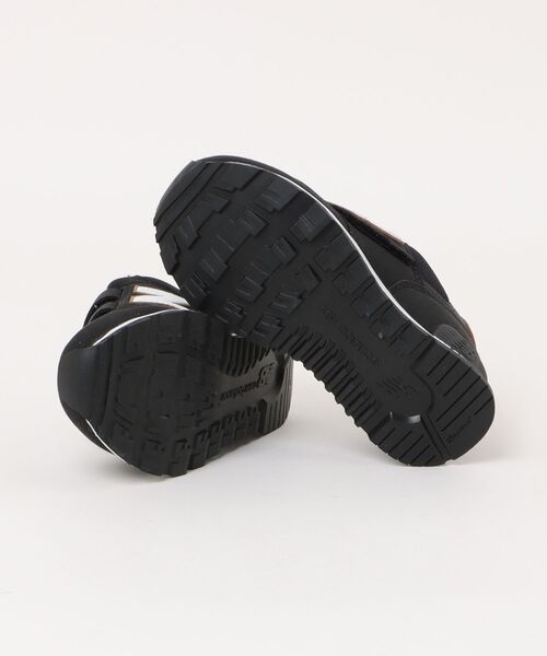 新品★New Balance PO313 ブラック レザー　17cm 幅広 キッズ 【NEW BALANCE】 ニューバランス 17-21 PO313AM2(W