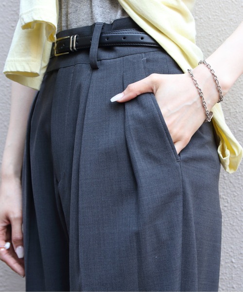 THE SHINZONE（ザ　シンゾーン）の「THE SHINZONE/シンゾーン　ジョゼトラウザー　JOSE TROUSERS　25MMSPA05（スラックス・レディース・ブラック/グレー・34/36）」の16枚目の写真