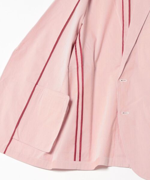 ZOY(ゾーイ)の「MENS COOLMAX サッカーストライプ ジャケット(テーラードジャケット・メンズ・レッド/ネイビー・SMALL/MEDIUM/LARGE/X-LARGE)」の4枚目の写真