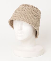 RACAL（ラカル）の「RACAL(ラカル)Crochet-Style Knit Bucket Hat 1379 カギ編み柄切り替えニットバケットハット（ハット）」