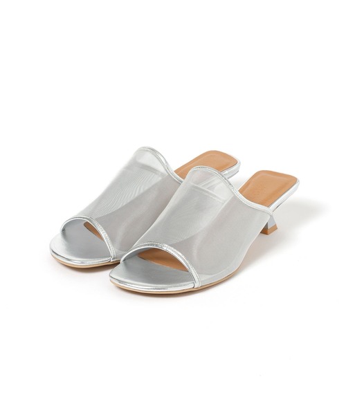 BAYFLOW（ベイフロー）の「[安定感のある履き心地]フレフィットメッシュミュール（サンダル・レディース・ブラック/シルバー・MEDIUM/LARGE）」の15枚目の写真