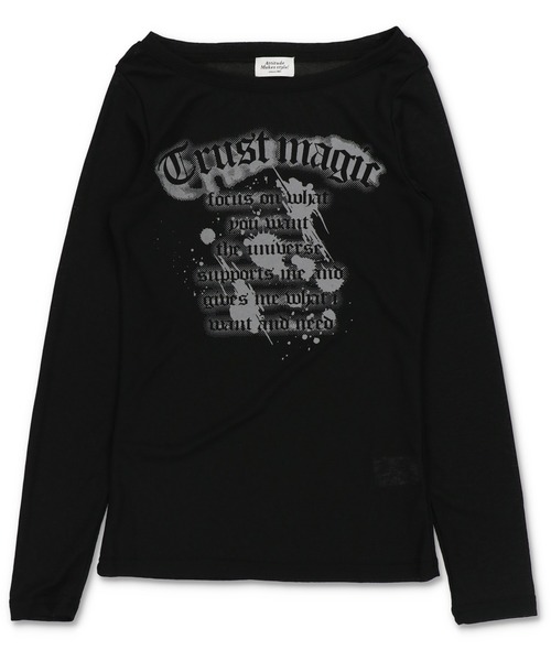 SPINNS(スピンズ)の「程よい透け感*スラブシアー長袖カットソー/OLD(Tシャツ/カットソー・レディース・グレー/オフホワイト/ブラック・ONESIZE)」の20枚目の写真